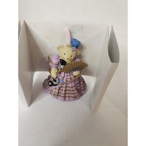 Vintage Muffy Vanderbear Muffy Bal Masque w/ Fan Christmas Ornament 1993 & Box